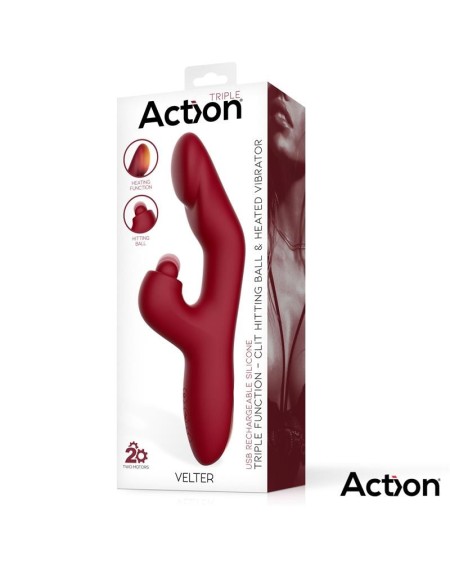 velter souple clit hitting ball with vibration and heating function