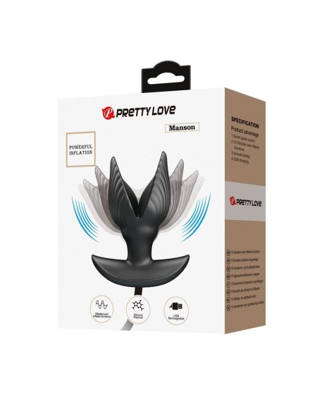 manson inflatable butt plug with vibration