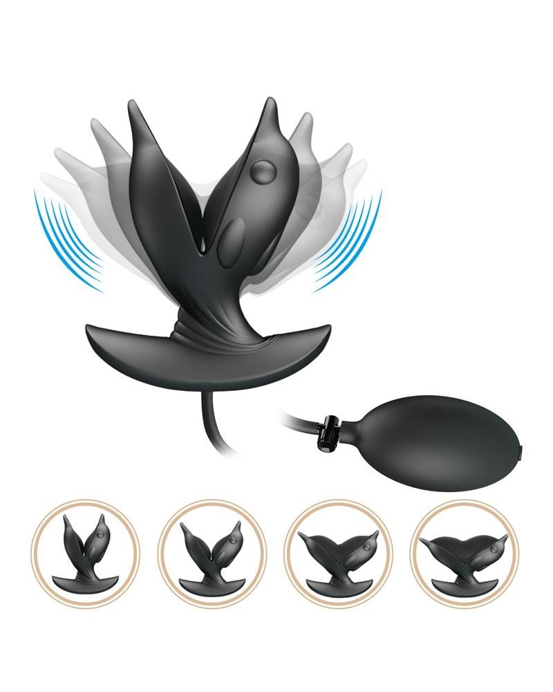 hanson inflatable butt plug with vibration