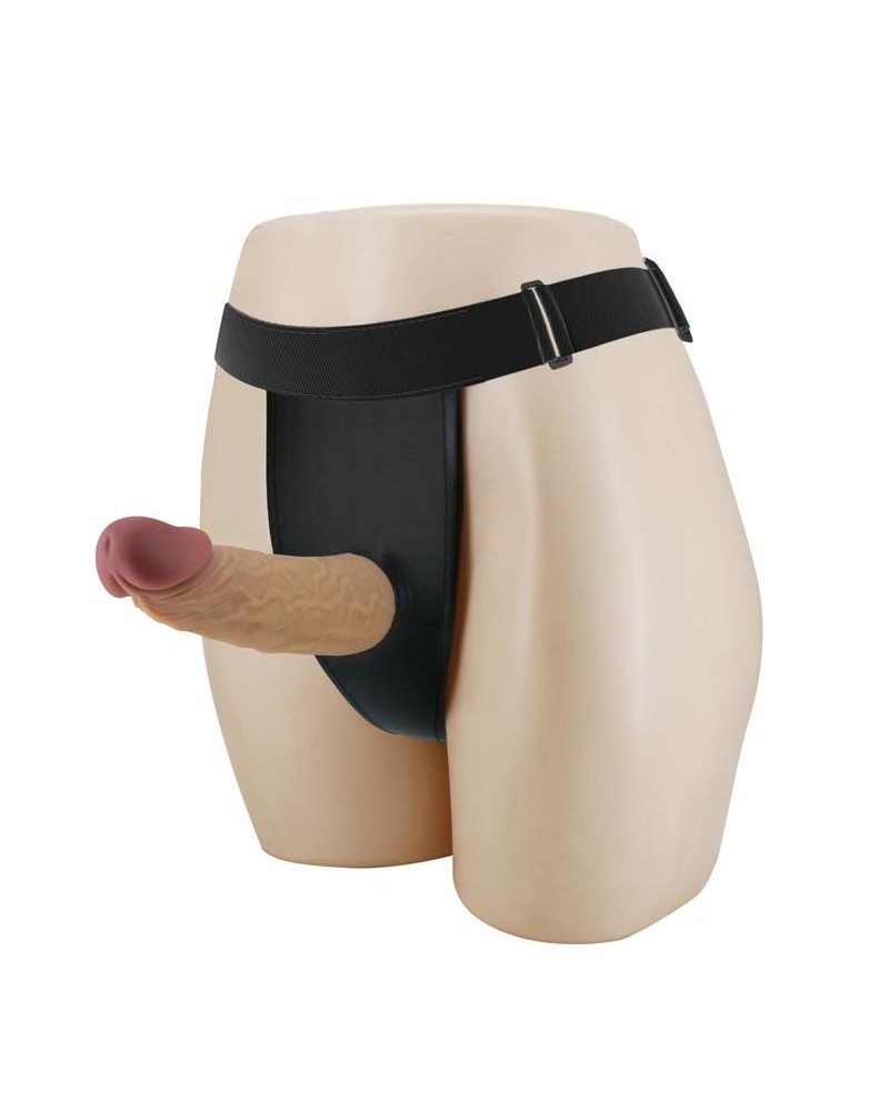 houston strap-on harness with hollow dildo