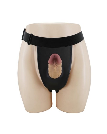 houston strap-on harness with hollow dildo