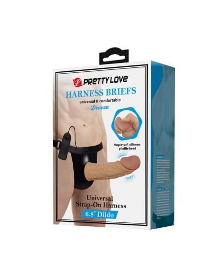 draven harness with hollow vibrant dildo