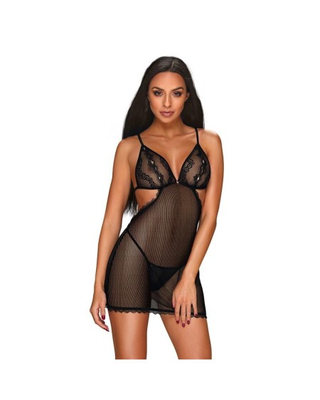 millagro sheer fishnet dress with thong
