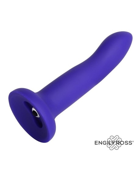 vibrant color-changing dildo blue to violet size m 17 cm