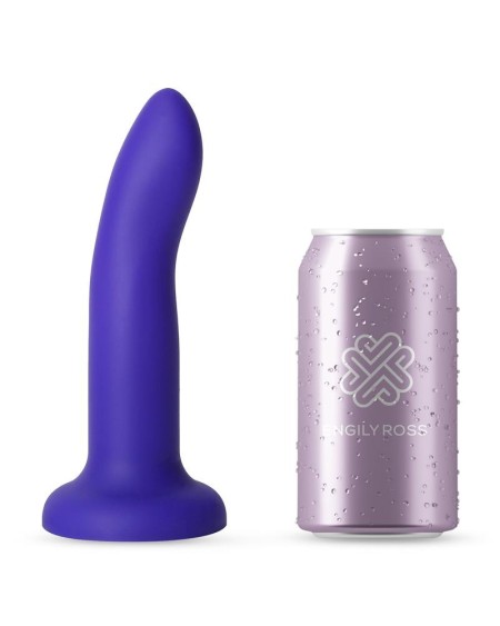 vibrant color-changing dildo blue to violet size m 17 cm