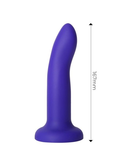 vibrant color-changing dildo blue to violet size m 17 cm