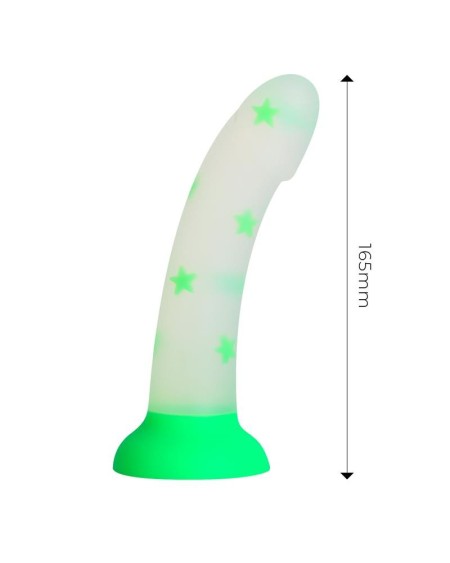 glow-in-the-dark dildo confetti star 17 cm
