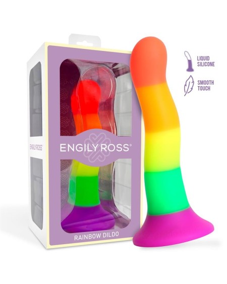 dildo rainbow color lgbt 18 cm
