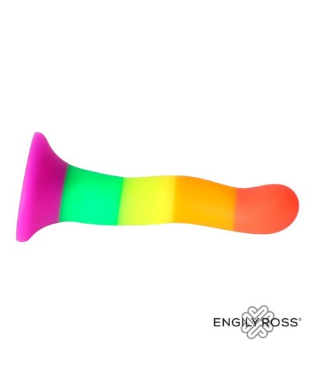 dildo rainbow color lgbt 18 cm