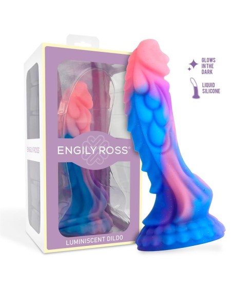 luminiscent dragon shaped dildo 18 cm