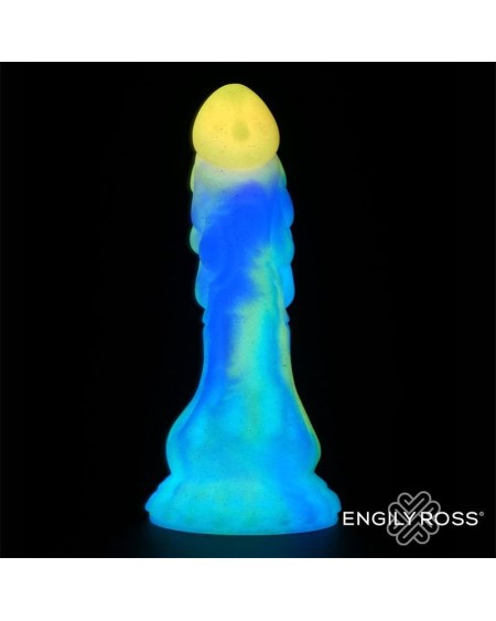 luminiscent dragon shaped dildo 18 cm
