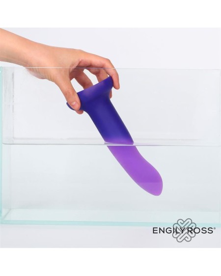 color-changing dildo violet to rose size s 14 cm