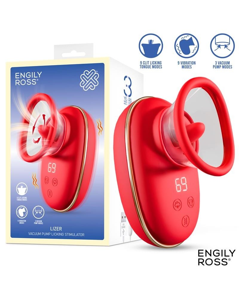 lizer stimulator with licking, vacuum pump and vibration