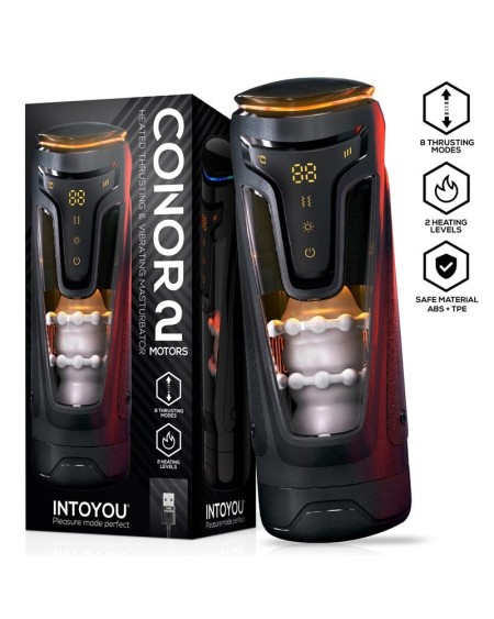 conor male masturbator with thrusting, vibration and heat function