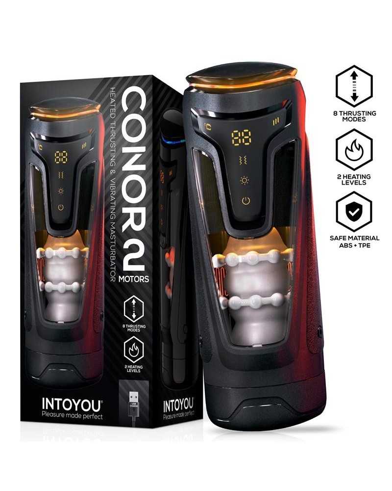 conor male masturbator with thrusting, vibration and heat function