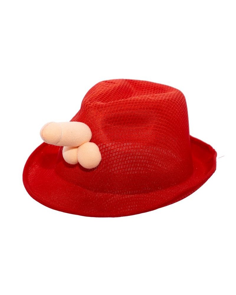 red penis hat