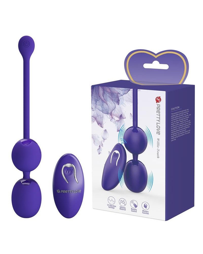 willie youth vibrant kegel balls with remote
