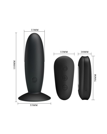 vibrant butt plug with remote control usb