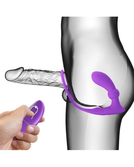 warren remote-controlled vibrant and pulsating anal plug and penis...