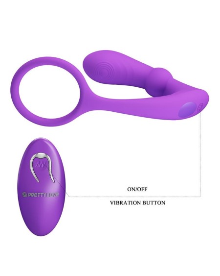 warren remote-controlled vibrant and pulsating anal plug and penis...