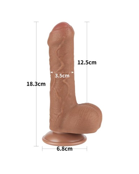 dildo sliding sking 7 brown