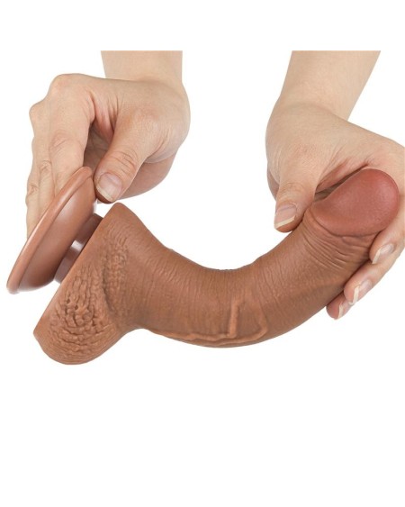 dildo sliding peau 7.5 brown