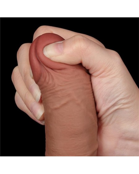 dildo sliding peau 7.5 brown