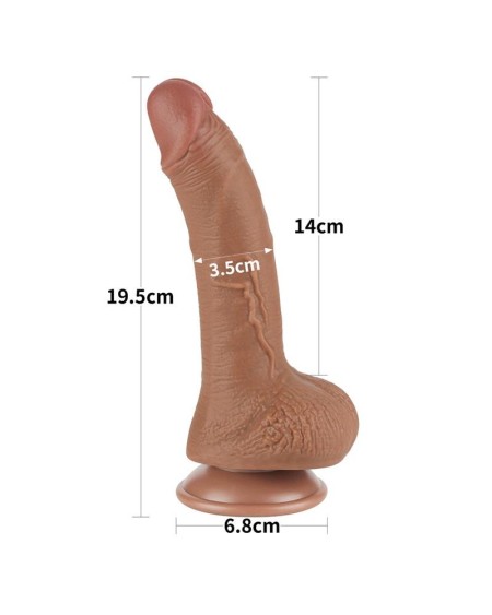 dildo sliding peau 7.5 brown