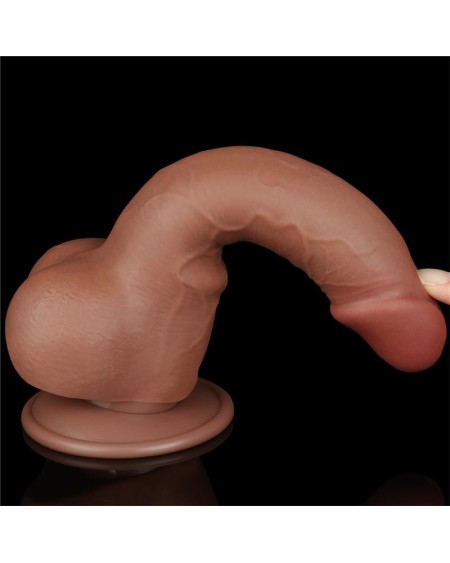 dildo sliding peau 7.5 brown