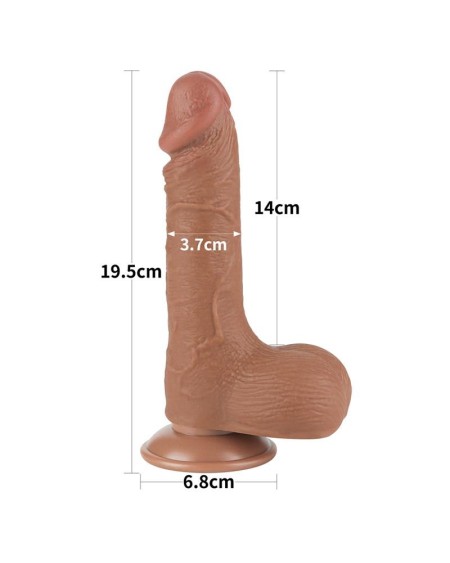 dildo sliding peau 7.5 brown