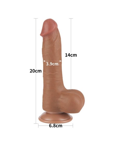 dildo sliding peau 8 brown