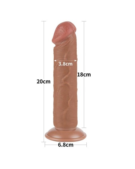 dildo sliding peau 8 brown