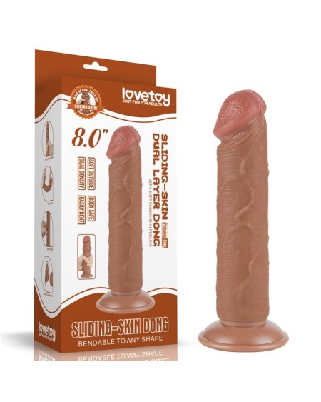 dildo sliding peau 8 brown