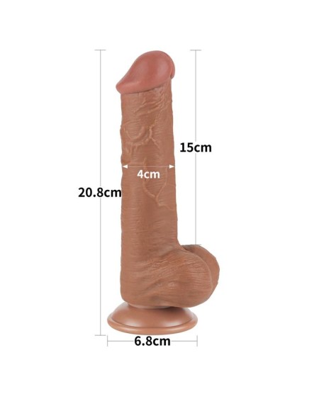 dildo sliding peau 8 brown
