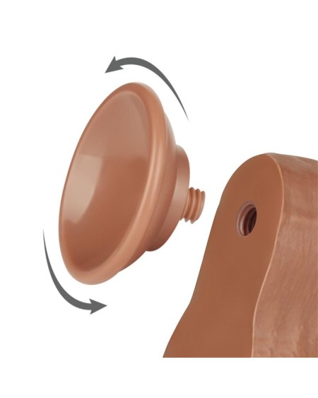 dildo sliding peau 8.5 brown