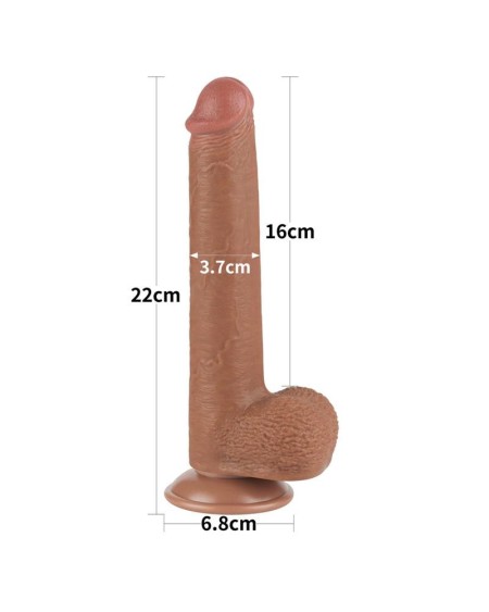 dildo sliding peau 9 brown