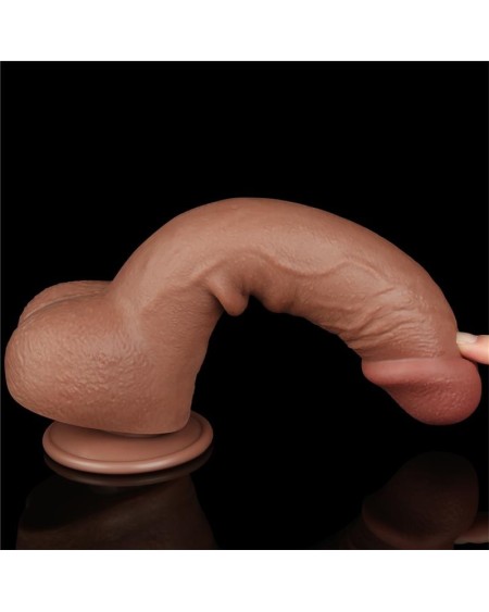 dildo sliding peau 9.5 brown
