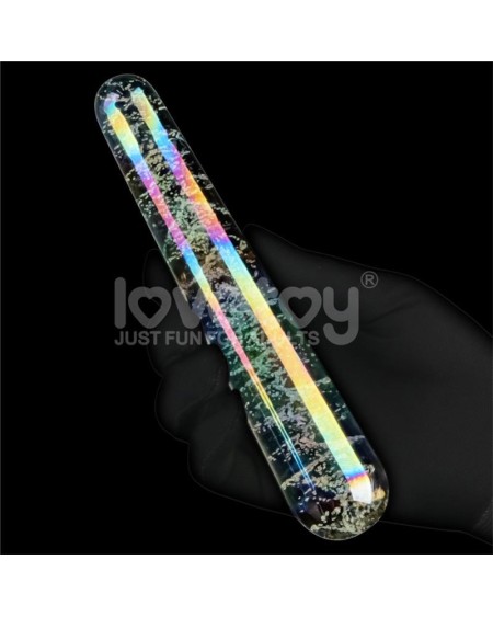 glow in the dark glass dildo twilight gleam slim