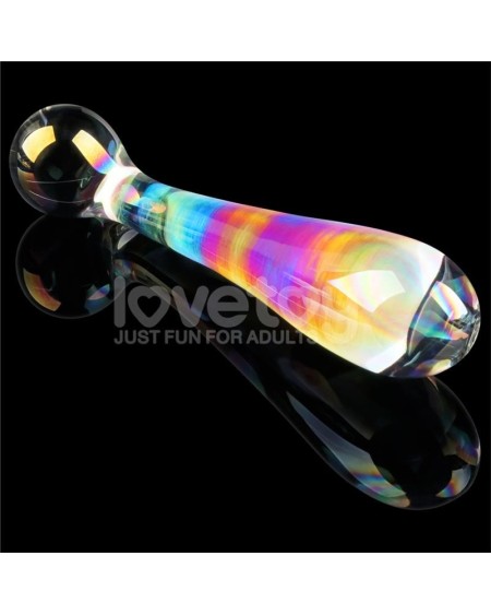 glow in the dark glass dildo twilight gleam alluring arc