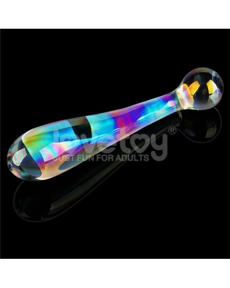 glow in the dark glass dildo twilight gleam alluring arc