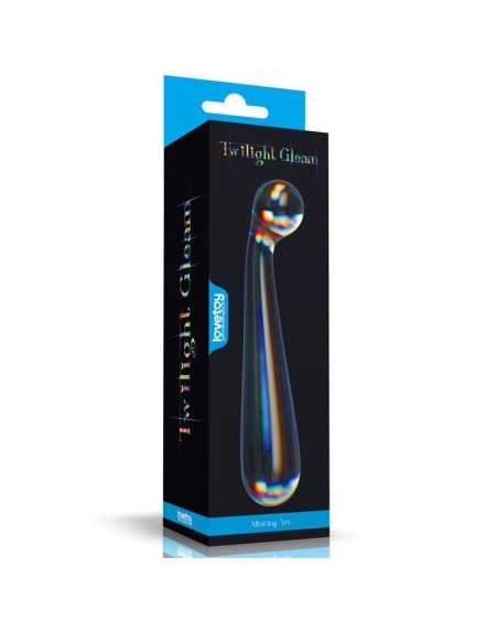 glow in the dark glass dildo twilight gleam alluring arc