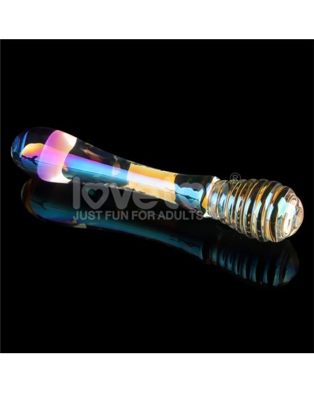 glow in the dark glass dildo twilight gleam twin pleasures