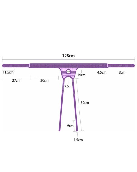 easy strap on harness polka dots violet