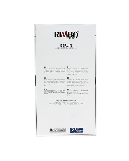 bling buttplug duo set berlin noir