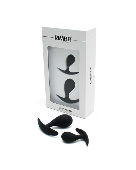 set of 2 anatomic butt plug copenhagen noir