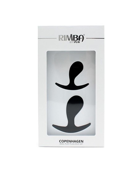 set of 2 anatomic butt plug copenhagen noir