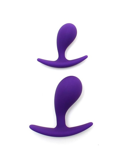 set of 2 anatomic butt plugs copenhagen violet