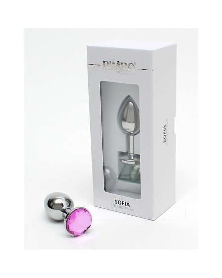 metal butt plug sofia rose jewel