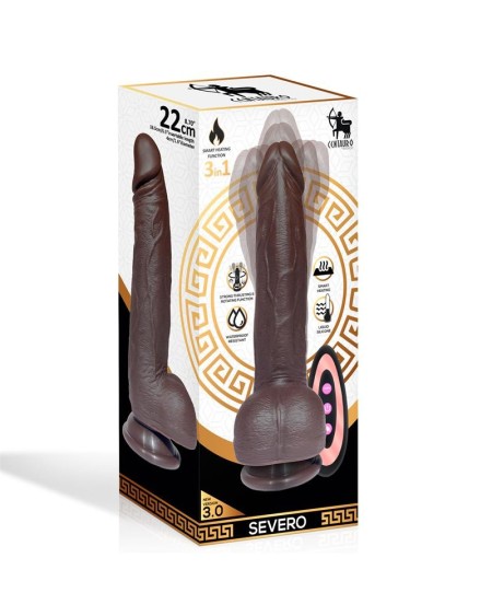 severo réaliste turbo shaking dildo thrusting, 360o rotation remote...
