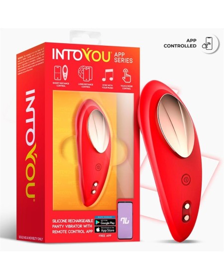 panty vibrator with app silicone red